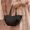 Borsa tote pol di nicchia francese, nuova borsa Cyme in pelle di vacchetta, borsa madre in vera pelle di grande capacità, borsa da donna 240315