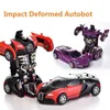 Transformation toys Robots Impact inertia baby car deformation vehicle with one click deforms robot cars toy vehicles gifts for children 2400315