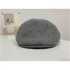 Casquettes de balle Japonais Petite circonférence de la tête Kangol Kangourou Anti-usure Béret de laine Femme Automne et hiver Angleterre Rétro Wild Forward H Otm8h