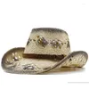 Bérets soleil naturel femmes été chapeaux faits à la main hommes Cowboy paille filles Vintage plage Panama Chapeu Feminino Fedoras Jazz chapeau