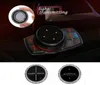 IDrive – autocollants de couverture de boutons multimédia de voiture, emblème M, pour BMW E46 E39 E90 E36 F30 F10 X5 E35 E34 E30 F20 E92 E60 M564512439042005