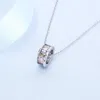 Pendant Necklaces Fashion Simple Exquisite Color Zircon Necklace Charm Women's Love Girlfriend Anniversary Jewelry Gift