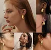 Designer Drop Earrings For Women 18K Gold Plated Hoop Triangle Glossy Light With Fashion Letters Retro Personality Stud For Party Jewelry Gift