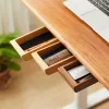 Lådor Slide Home Self Box Out Stick Adhesive Desk Desktop Bamboo/Walnut Container Lagringslådan Trä under brevpapper