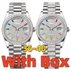 Designer-Uhren, hochwertige Herrenuhr mit Diamanten, Luxusuhren, 36–40 mm, automatisches mechanisches Uhrwerk, 904L-Edelstahl, wasserdichte Saphir-Armbanduhr