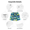 Shorts pour hommes Navy Lime Palm Tree Board Summer Cool Y2K Funny Beach Males Sports Respirant Design Maillot de bain