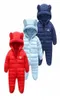 Winter baby jumpsuit solid warm boys snowsuit for children hooded winter overalls for girls unisex baby romper2654926