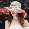 Berretti Danza etnica Cappello a secchiello Cappelli di rafia estivi bohémien Moda donna Panama Hawaii Vacanza Chapeau 2024 Design bellissimo copricapo