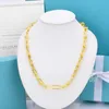 Designer High version tiffay and co U-shaped chain necklace with white copper plated 18K rose gold inse horseshoe collarbone AK15