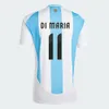 3 -stjärna Argentina målvakt Soccer Jerseys E.Martinez Jersey 2023 Di Maria Football Shirt 2024 Men Kids Setar Uniform Mac Allister Dybala Garnacho Camesitas de Futol