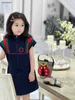 Nuevos vestidos para niñas Tela para suéter Falda para niños Vestido de princesa Tamaño 100-160 CM Ropa de diseñador para niños Diseño con cremallera Vestido de bebé 24Mar
