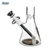 Illadelph Glass Beaker Bong 10 cali Ill Glass Water Rure Ręcznie Wydmuch 420 Woda Bong o grubości 5 mm 14 mm złączy z plastikowym klips