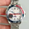 Ur fábrica mergulhador 300m 212 32 41 20 04 001 relógios de pulso masculinos 41mm relógio do comandante mostrador branco na pulseira ss a2824 mecânica 287c