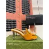 2024 Spring and Summer New Brand High with Interlocking G Sandals Sheepskin Inner Heel Height 7CM Size 35-42 with Box