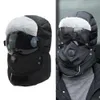 Cagoule unisexe, chapeau chaud d'hiver, casquette de trappeur, Protection des yeux, coupe-vent, casquettes de cyclisme, masques 6PGPB