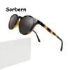 مقطع مستدير Ultem Vintage على النظارات الشمسية UV400 النظارات المغناطيسية إطار الرجال للنساء