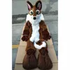 Halloween Husky Hond Vos Fursuit Mascotte Kostuum Fancy dress carnaval Cartoon thema fancy dress Voor Mannen Vrouwen Festival Jurk