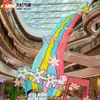 Ücretsiz gemi dış mekan aktiviteleri alışveriş merkezi dekorasyonu şişme çiçek balon sanat ekran şişirme modeli