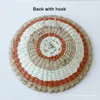 التماثيل الزخرفية الموضة Ins Straw Rattan Wall Decor