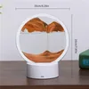 Nattlampor Sea Moving Gifts Decoration Lamp Deep Home Art Sandscape Hourglass Table Lava Rotating Sand 360 °