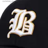 Berretti da baseball Berretto da baseball Cappello snapback in cotone Cappello da sole Primavera Estate B Lettera ricamo Cappelli da papà Cappellini da tigre Hip Hop per uomo DonnaY240315