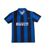 Retro Jerseys97 98 99 01 02 03 Djorkaeff Baggio Adriano Milan 10 11 07 08 09 Inter Batistuta Zamorano Home Away