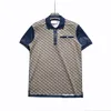 Abiti estivi di marca Camicie firmate Polo casual da uomo Moda Snake Bee Stampa T-shirt ricamata Polo da uomo High Street