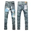 Calça jeans roxa calça calça mensal jeans jeans jean masculino preto calça de alta qualidade design retro streetwear casual sweetpantes designers de joggers calça aaa