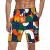 Pantaloncini da uomo Geometria Modello Punk Palestra Estate Colore 3D Casual Spiaggia Uomo che corre Surf Costume da bagno stampato ad asciugatura rapida