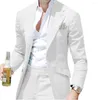 Costumes pour hommes Casual Slim Fit Notched Label Vert Mens Costume Blazer Formel Business pour le marié de mariage