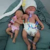 Poupées 12 "Micro Premie Full Full Body Silicone Baby Doll Boy" Liam "Girl" Nova "Reborn Doll Surprise Enfants Antistrices