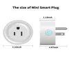 Wifi Smart socket Smart mini plug 10A US WiFi Plug afstandsbediening met Alexa Google thuis Tuya eWeLink268u7085673