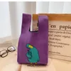 Новая вязаная корейская шерстяная модная простая сумка на плечо Duck Vex Bag