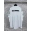 designer balanciaga t-shirt slide hoodie oplichtende balenciages hoge kwaliteit Correcte versie Correcte versie Hoge kwaliteit b Omgekeerd Engels geborduurd korte mouw