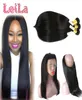 Indian Virgin Hair 360 Spets Front med 3 buntar rakt hår full 4 bitar slot obearbetat mänskligt hår frontala stängning med bun1305487