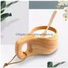 Wine Glasses Acacia Wood Milk Cup Breakfast Turtle Shell Finnish Cam Handy Portable Outdoor Drop Bushcraft Delivery Home Garden Kitc Dhknq