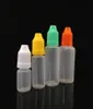 500pcs e液体ドロッパーボトル3ml 5ml 10ml 15ml 20ml 30ml 30ml 50ml子育てキャップと薄いヒント空のペットボトル空のコンテナ8230820