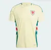 2024 2025 País de Gales Futebol Jerseys Bale Wilson Allen Ramsey World National Team Cup Rodon Vokes Home Camisa de Futebol Manga Curta Homens Crianças Uniformes Fãs Jogador Versão