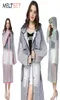 Manteau de pluie Transparent femmes imperméable Long grande taille à capuche imperméable Trench manteau moto couverture de pluie Camping randonnée Poncho4128983