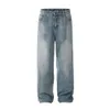 Nuovi jeans firmati Marchio alla moda da donna Design lavato Gambe larghe Pantaloni semplici e larghi Jeans da uomo Pantaloni alla moda Jeans larghi