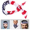 Bow Ties Men's Pocket Square Cotton Cottonkefss Satin Headbands American Flag Bandanas Diarf