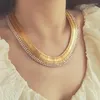 Collier ras du cou en zircone cubique, bijoux de luxe, breloque de couleur or, chaîne de cou délicate, Vintage, bijoux tendance, 2024