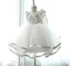 Retail 2018 nyfödd baby dopklänning dopande klänning flickor039 fest spädbarn prinsessa bröllopsklänning baby kläder ärmlös v2662568