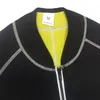 cxzd男性汗ネオプレン減量サウナスーツトレーニングシャツボディシェーパーフィットネスジャケットジムトップウェアシェイプウェアリングスリーブ240315