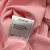 ontwerper gebreid T-shirt dames merkkleding dames zomer roze top fashion logo korte mouw dames shirt Aziatische maat S-L maart 15