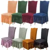 Stoelhoezen Elastisch Voor Eetkamer Verdikte Jacquard Zithoes Zachte Protector El Banquet Home Fundas Sillas