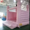 10/13ft utomhus Uppblåsningsbart vitt studshus PVC Bouncy Castle/Moon Bounce House/Bridal Bounce House med luftblåsare