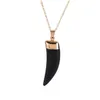 Pendant Necklaces Natural Black Crystal Stone Energy With Chain For Women Girl Men Party Club Decor Jewelry Drop Delivery Pendants Dhtso