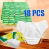 Women's Panties 18Pcs/Set Travel Portable Disposable Non Woven Paper Briefs Underwear White Regular Emergency Underpants For Women Men