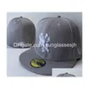 Ballkappen Alle Team-Logo-Fitted-Hüte Designer-Snapbacks-Hut Klassischer Hip-Hop-Boston-justierbarer Baskball-Outdoor-Sport Stickerei Flach Dhzsp